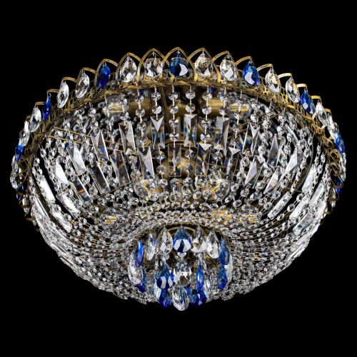 Люстра Астра Бутон №6 под бронзу Синяя в Самаре Гусь Хрустальный