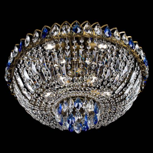 Люстра Астра Бутон №6 под бронзу Синяя в Самаре Гусь Хрустальный