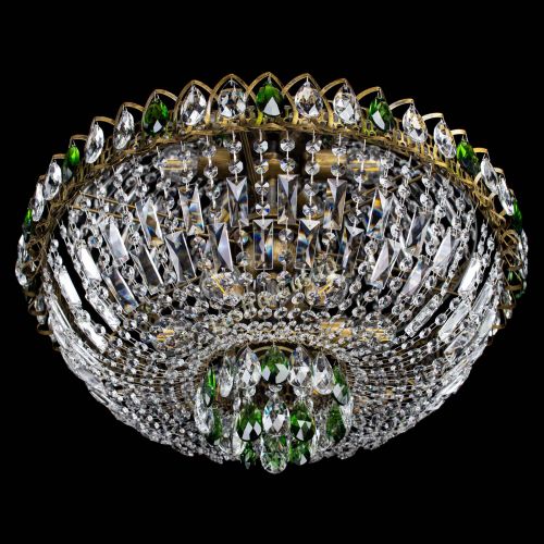 Люстра Астра Бутон №6 под бронзу Зеленая в Самаре Гусь Хрустальный