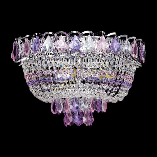 Люстра Астра дубик ровозо-фиолетовая в Самаре Гусь Хрустальный