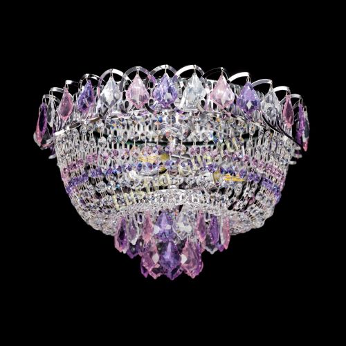 Люстра Астра дубик ровозо-фиолетовая в Самаре Гусь Хрустальный