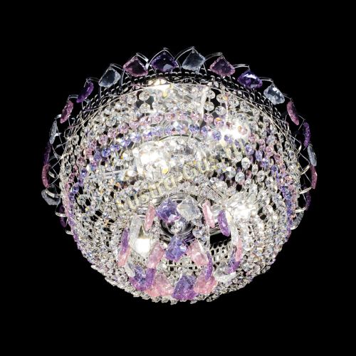 Люстра Астра дубик ровозо-фиолетовая в Самаре Гусь Хрустальный