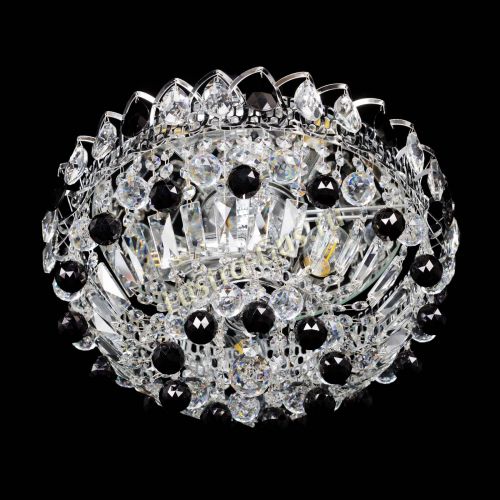 Люстра Астра Шар №3 Черная в Самаре Гусь Хрустальный