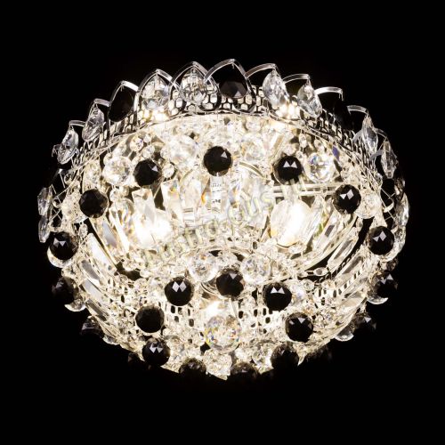 Люстра Астра Шар №3 Черная в Самаре Гусь Хрустальный