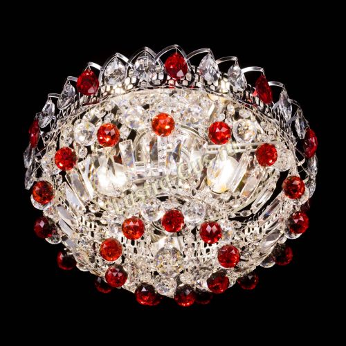 Люстра Астра Шар №3 Красная в Самаре Гусь Хрустальный