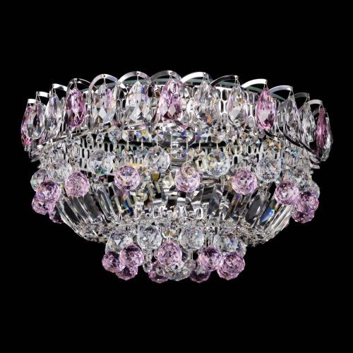 Люстра Астра Шар №3 Розовая в Самаре Гусь Хрустальный