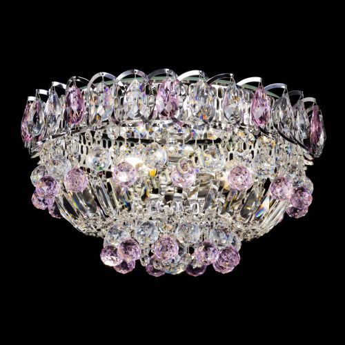 Люстра Астра Шар №3 Розовая в Самаре Гусь Хрустальный