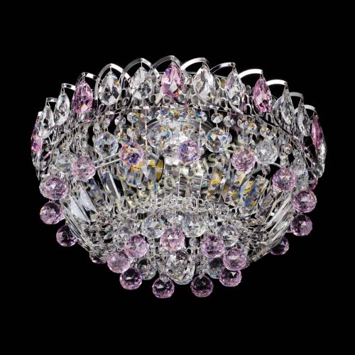 Люстра Астра Шар №3 Розовая в Самаре Гусь Хрустальный