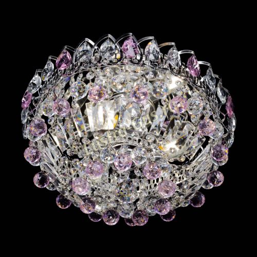 Люстра Астра Шар №3 Розовая в Самаре Гусь Хрустальный