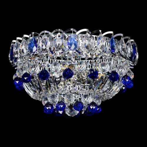 Люстра Астра Шар №3 Синяя в Самаре Гусь Хрустальный