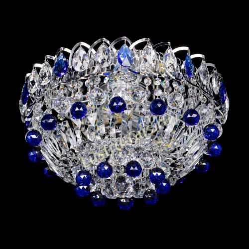 Люстра Астра Шар №3 Синяя в Самаре Гусь Хрустальный