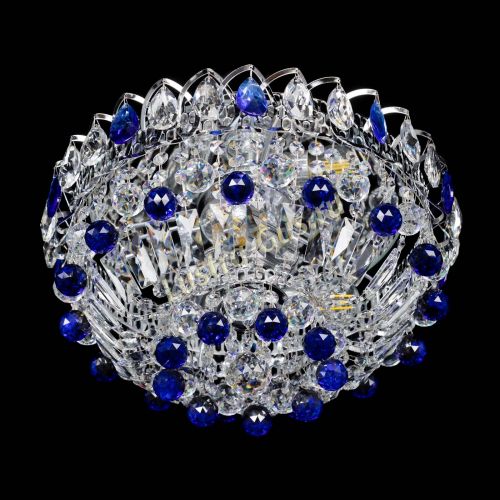 Люстра Астра Шар №3 Синяя в Самаре Гусь Хрустальный