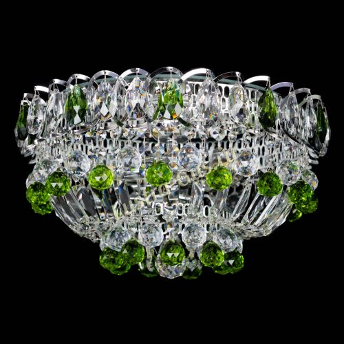 Люстра Астра Шар №3 Зеленая в Самаре Гусь Хрустальный