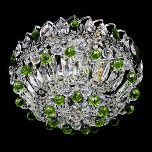 Люстра Астра Шар №3 Зеленая в Самаре Гусь Хрустальный