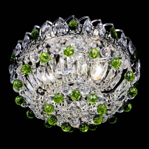 Люстра Астра Шар №3 Зеленая в Самаре Гусь Хрустальный