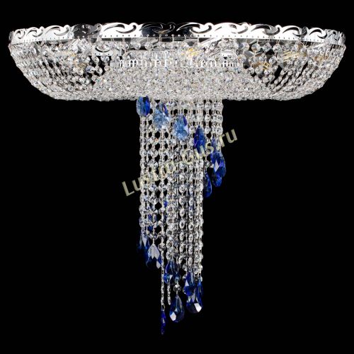 Люстра Диана №1 синяя в Самаре Гусь Хрустальный