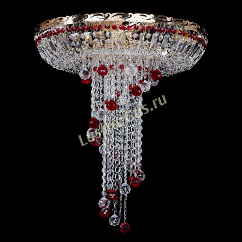 Люстра Диана №6 Шар 30 красная в Самаре Гусь Хрустальный