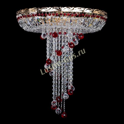 Люстра Диана №6 Шар 30 красная в Самаре Гусь Хрустальный