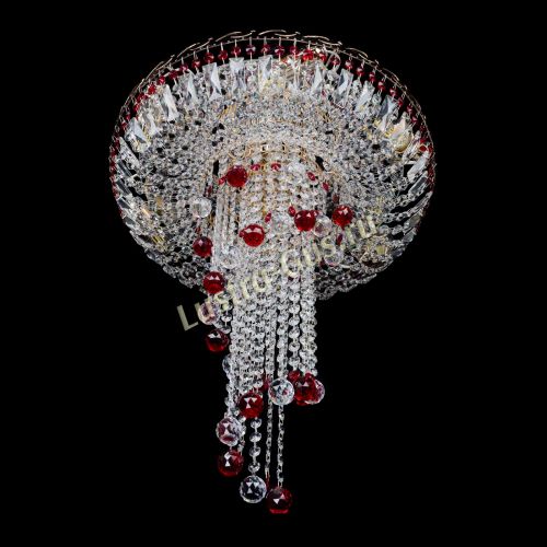 Люстра Диана №6 Шар 30 красная в Самаре Гусь Хрустальный