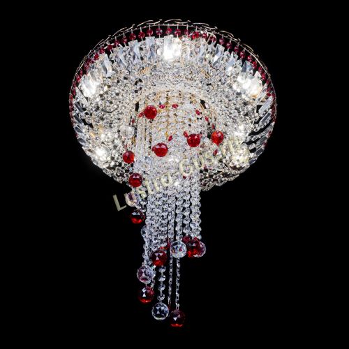 Люстра Диана №6 Шар 30 красная в Самаре Гусь Хрустальный
