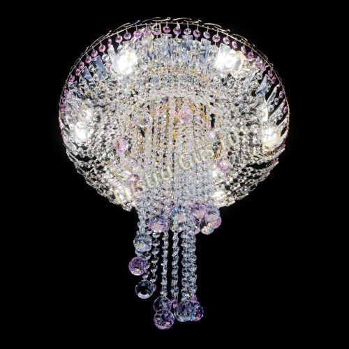 Люстра Диана №6 Шар 30 розовая в Самаре Гусь Хрустальный