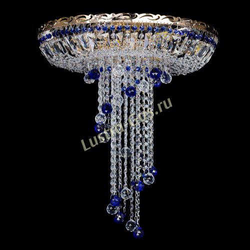 Люстра Диана №6 Шар 30 синяя в Самаре Гусь Хрустальный