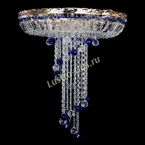 Люстра Диана №6 Шар 30 синяя в Самаре Гусь Хрустальный