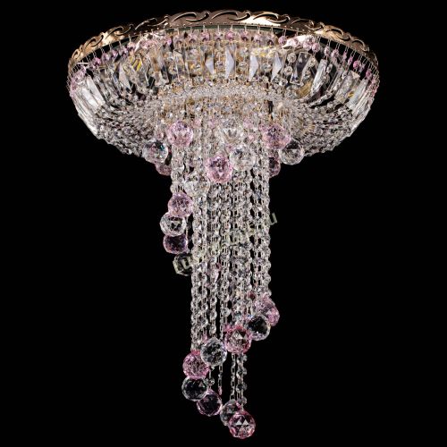 Люстра Диана №6 Шар 40 розовая в Самаре Гусь Хрустальный
