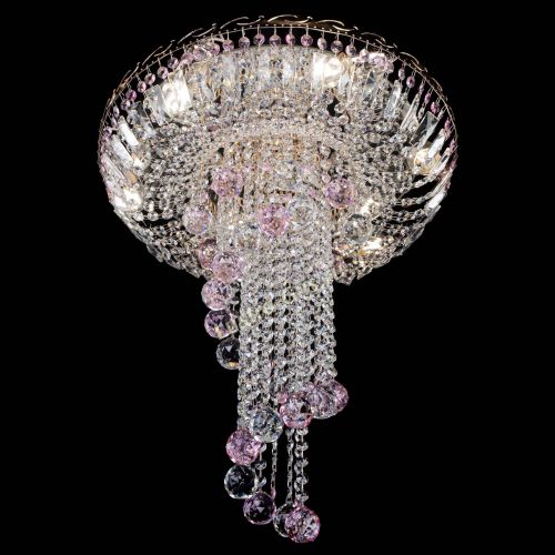 Люстра Диана №6 Шар 40 розовая в Самаре Гусь Хрустальный