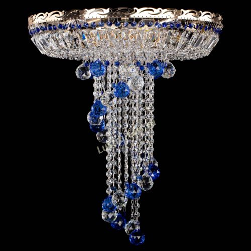 Люстра Диана №6 Шар 40 синяя в Самаре Гусь Хрустальный