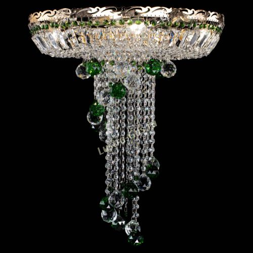 Люстра Диана №6 Шар 40 зеленая в Самаре Гусь Хрустальный