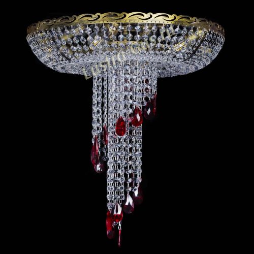 Люстра Диана №6 журавлик красная под бронзу в Самаре Гусь Хрустальный