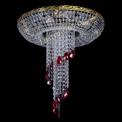 Люстра Диана №6 журавлик красная под бронзу в Самаре Гусь Хрустальный