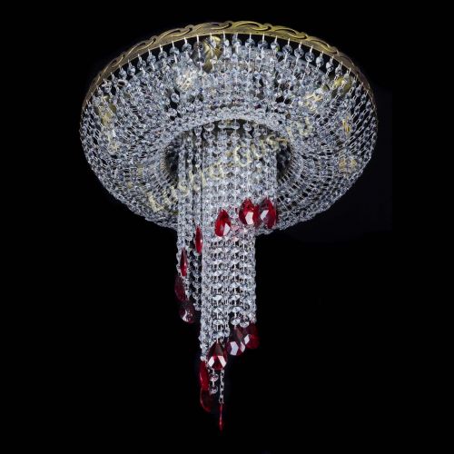 Люстра Диана №6 журавлик красная под бронзу в Самаре Гусь Хрустальный