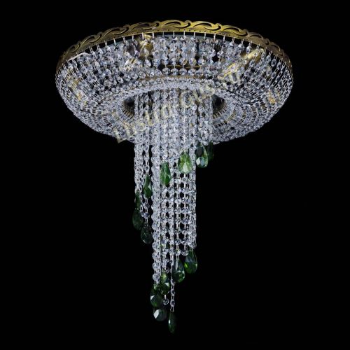 Люстра Диана №6 журавлик зеленая под бронзу  в Самаре Гусь Хрустальный