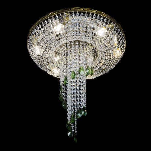 Люстра Диана №6 журавлик зеленая под бронзу  в Самаре Гусь Хрустальный