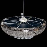 Люстра Диана конусы, диаметр - 600 мм, цвет- серебро, Люстры Гусь Хрустальный