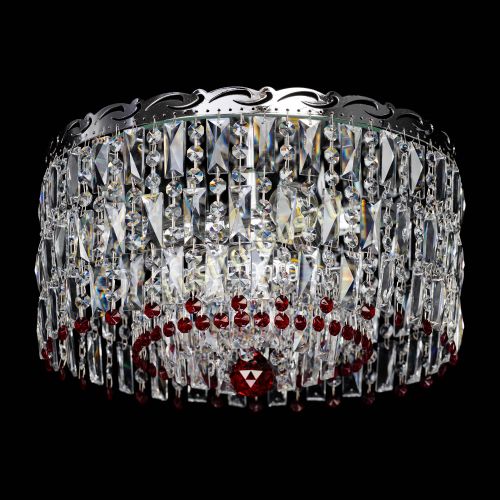 Люстра Диана Пластинка №3 красная в Самаре Гусь Хрустальный