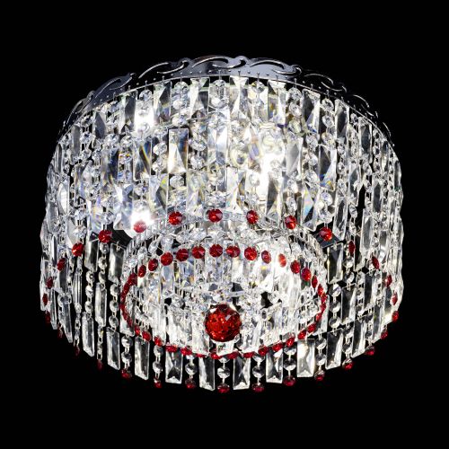 Люстра Диана Пластинка №3 красная в Самаре Гусь Хрустальный