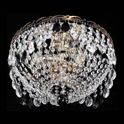 Люстра Диана журавлик черная в Самаре Гусь Хрустальный