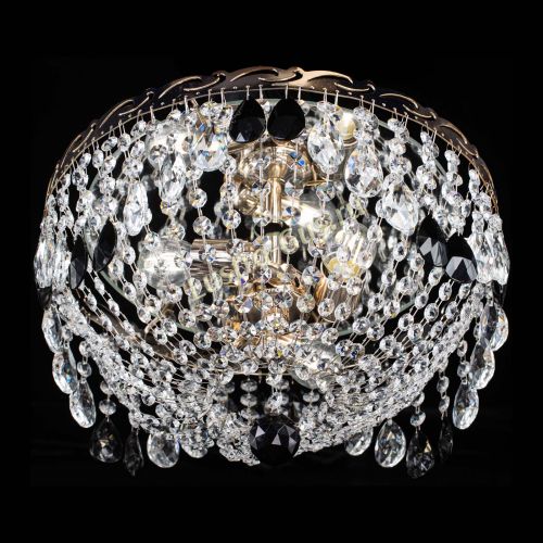 Люстра Диана журавлик черная в Самаре Гусь Хрустальный