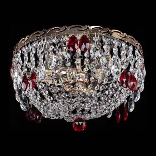 Люстра Диана журавлик красная в Самаре Гусь Хрустальный