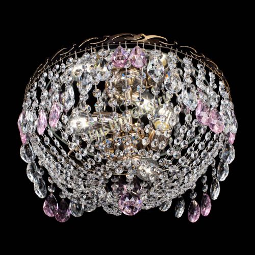 Люстра Диана журавлик розовая в Самаре Гусь Хрустальный