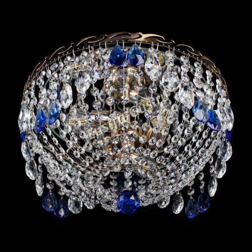 Люстра Диана журавлик синяя в Самаре Гусь Хрустальный