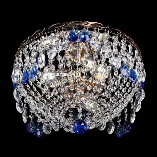 Люстра Диана журавлик синяя в Самаре Гусь Хрустальный