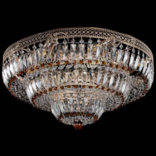 Люстра Двойное Кольцо Венеция чайная в Самаре Гусь Хрустальный