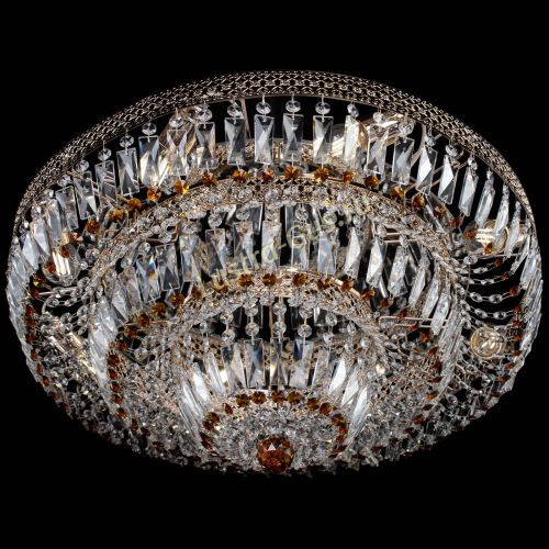 Люстра Двойное Кольцо Венеция чайная в Самаре Гусь Хрустальный