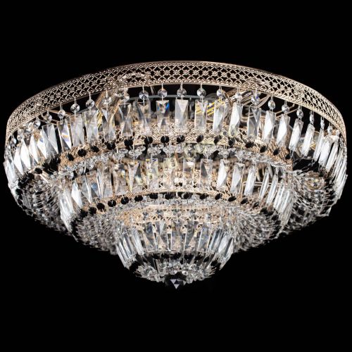 Люстра Двойное Кольцо Венеция черная в Самаре Гусь Хрустальный