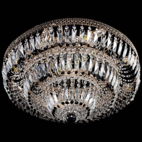 Люстра Двойное Кольцо Венеция черная в Самаре Гусь Хрустальный