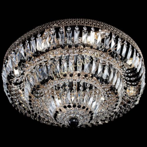 Люстра Двойное Кольцо Венеция черная в Самаре Гусь Хрустальный